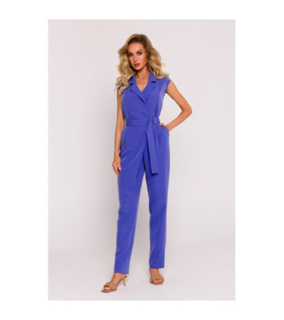 M780 Jumpsuit with decorative leg - light purple