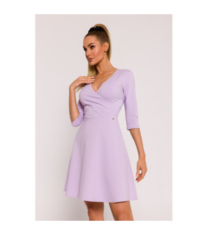 M786 Dress with overlap top - violet