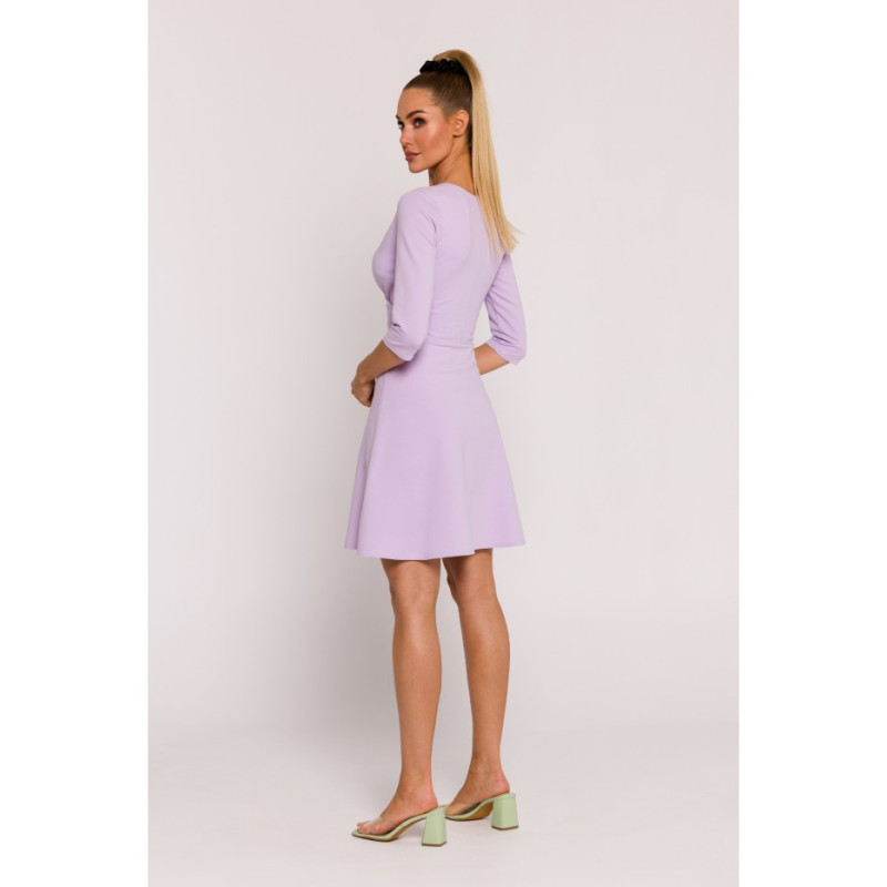 M786 Dress with overlap top - violet