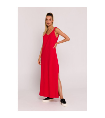 M791 Maxi dress with deep...