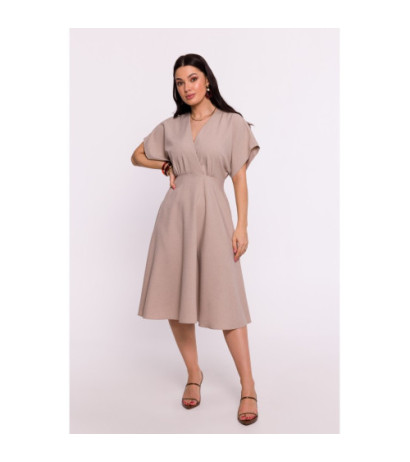 B278 Flared dress - beige