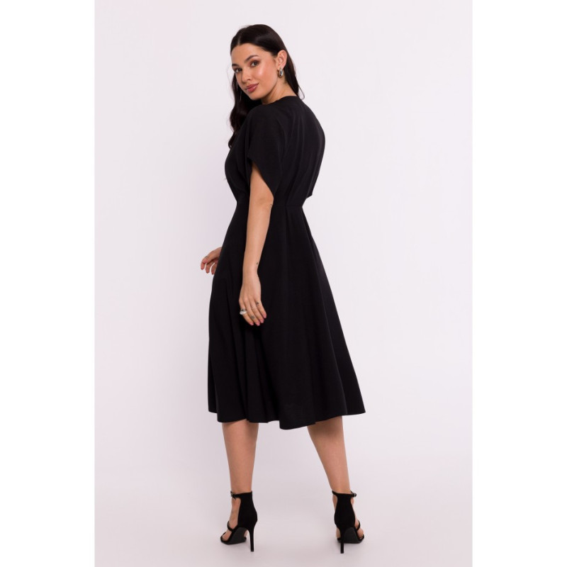 B278 Flared dress - black