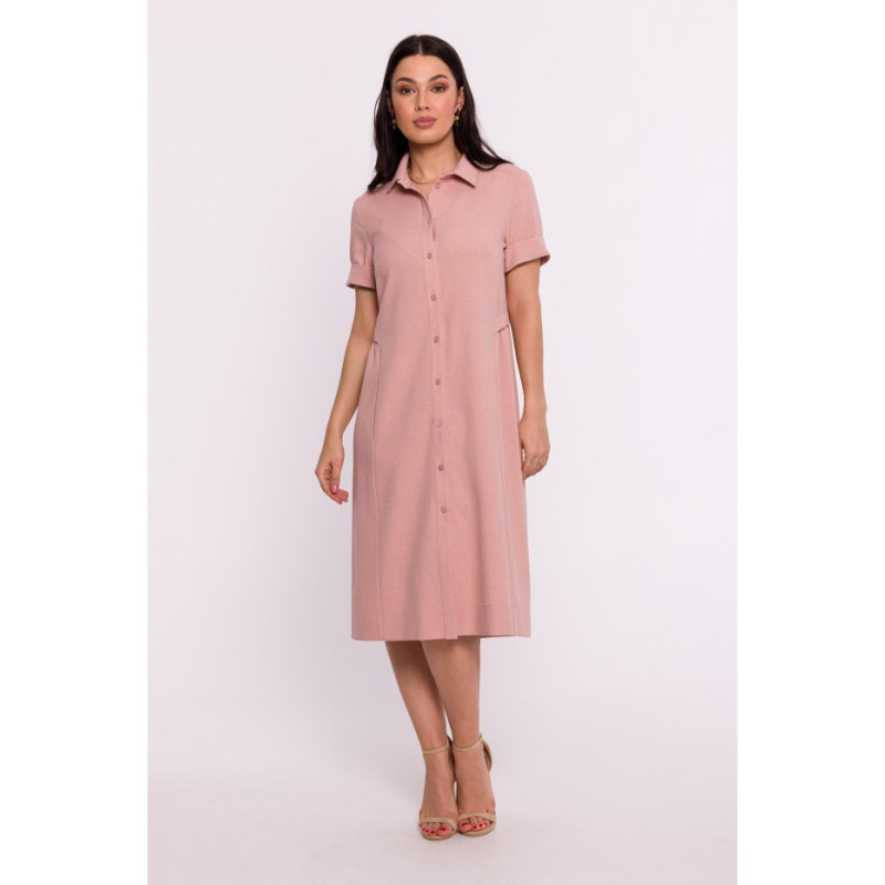 B282 Shirt dress - pink