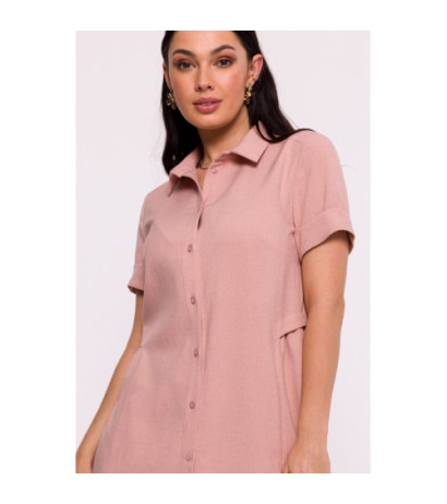 B282 Shirt dress - pink