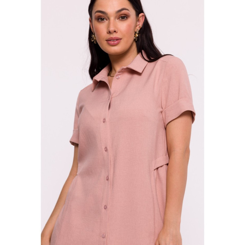 B282 Shirt dress - pink