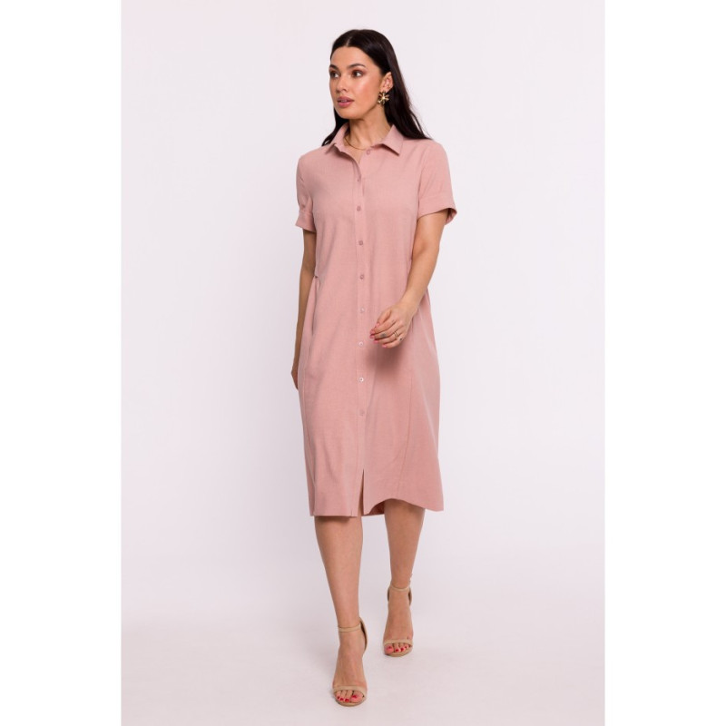 B282 Shirt dress - pink