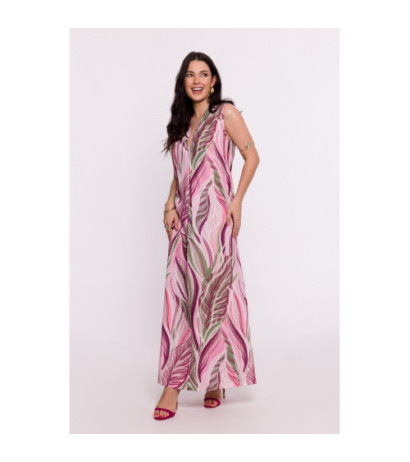 B283 Patterned maxi dress - model 1