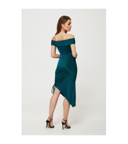 K187 Metallic side-tie dress - nautical