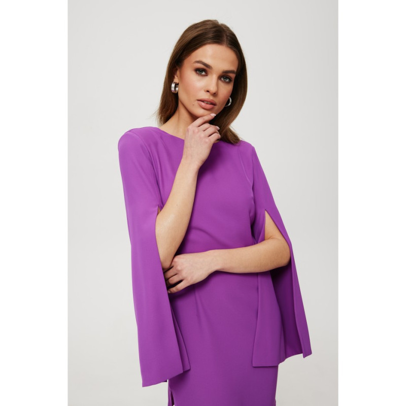 K190 Dress with slit sleeves - lavender