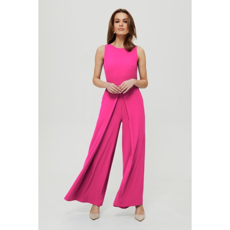 K184 Wide-legged jumpsuit - fuchsia