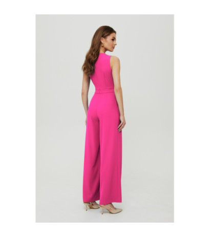 K184 Wide-legged jumpsuit - fuchsia