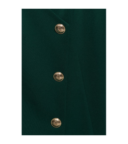 M793 Jacket dress with gold buttons - bottle green