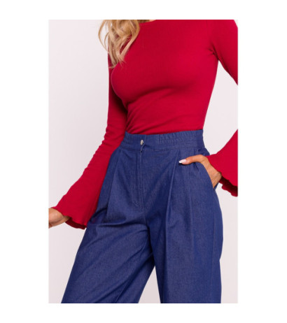 M799 Pants with wide legs - blue