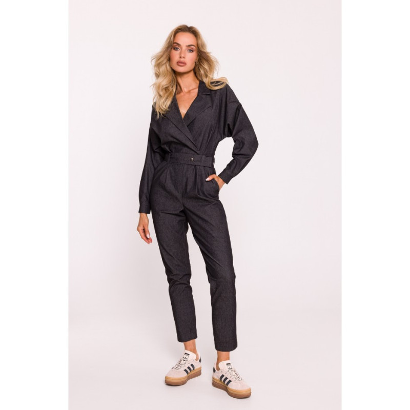 M801 Jumpsuit with belt - graphite