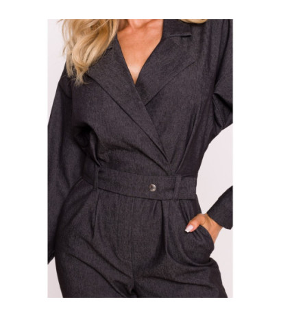 M801 Jumpsuit with belt - graphite