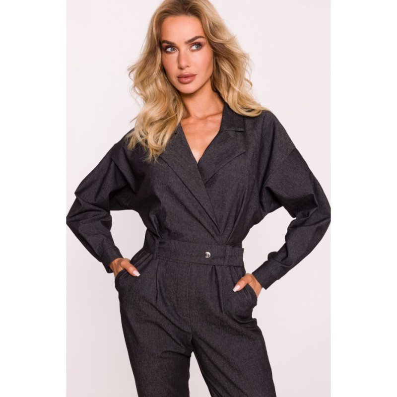 M801 Jumpsuit with belt - graphite