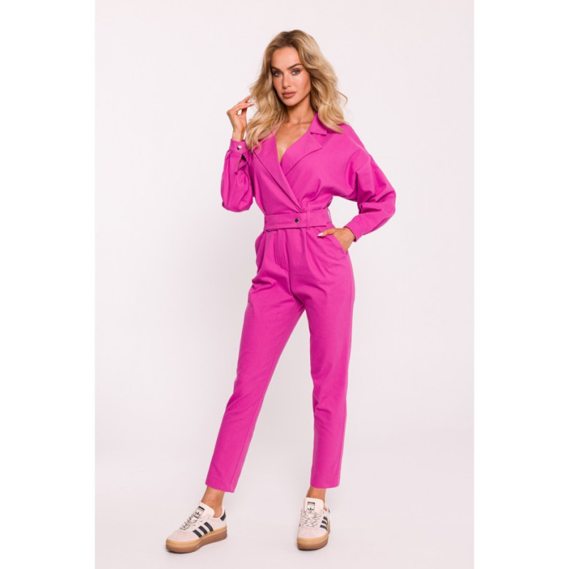 M801 Jumpsuit with belt - pink