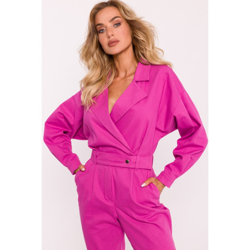 M801 Jumpsuit with belt - pink