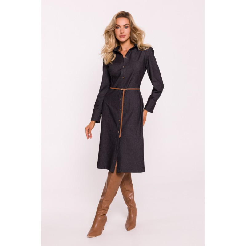 M804 Shirt cut dress - graphite