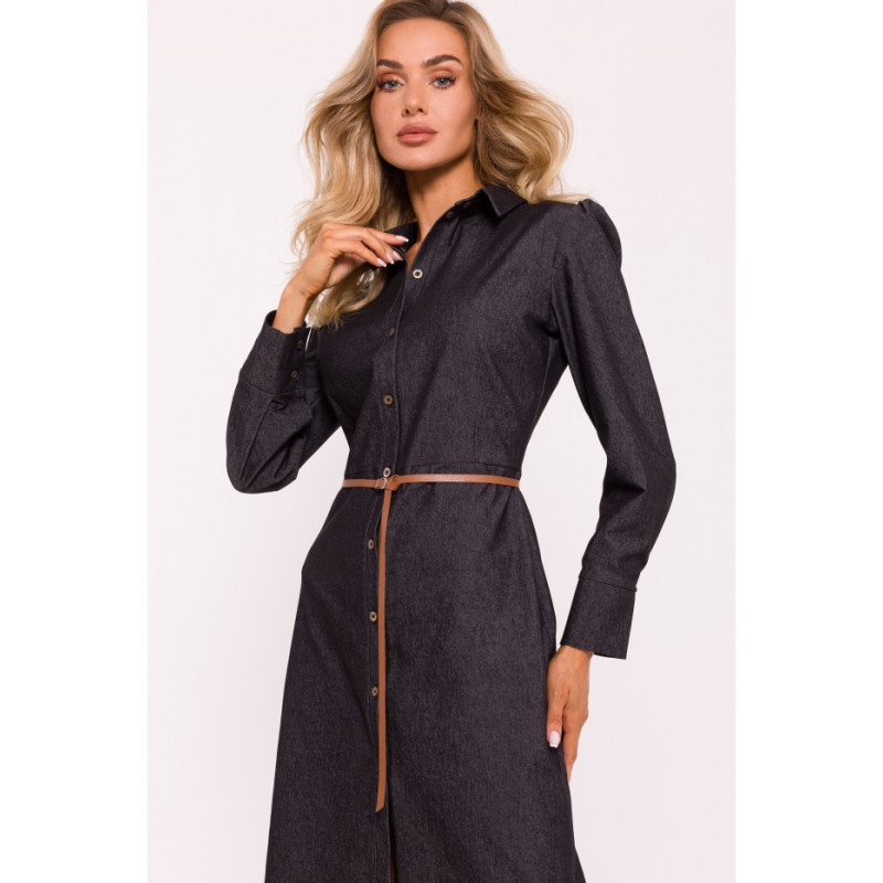 M804 Shirt cut dress - graphite