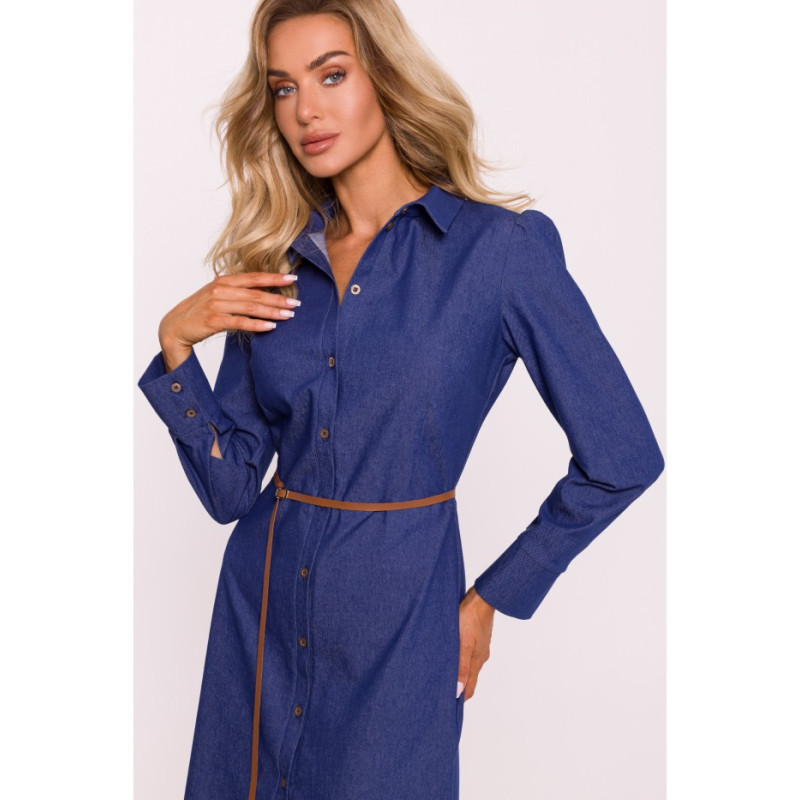 M804 Shirt cut dress - blue