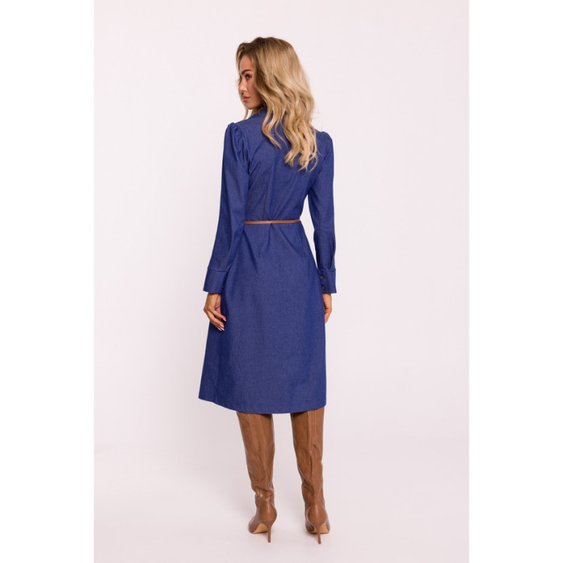 M804 Shirt cut dress - blue