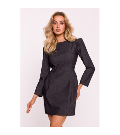 M805 Mini dress with long sleeves - graphite