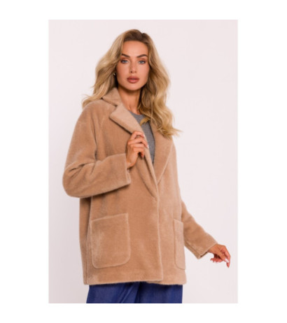 M808 Short hair coat - beige