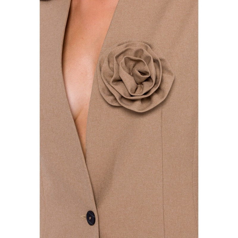 S370 Jacket with flower - beige