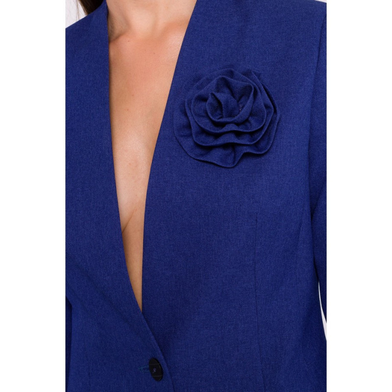 S370 Jacket with flower - blue