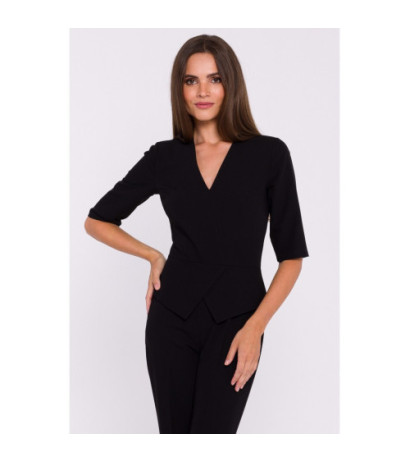 S377 Basque jumpsuit - black