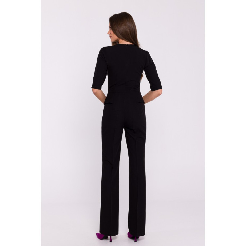 S377 Basque jumpsuit - black