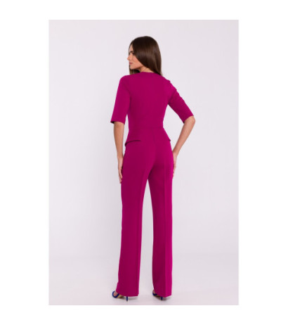 S377 Basque jumpsuit - plum