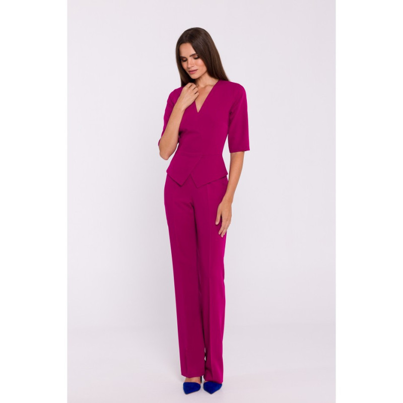 S377 Basque jumpsuit - plum