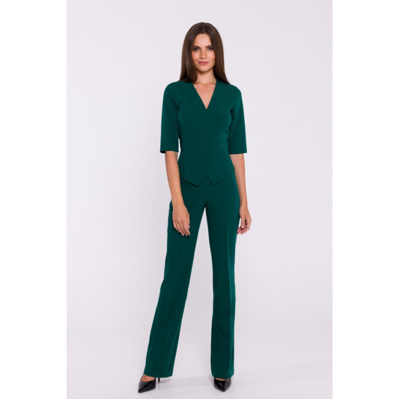 S377 Basque jumpsuit - green