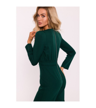 M811 Jumpsuit with waist decoration - bottle green