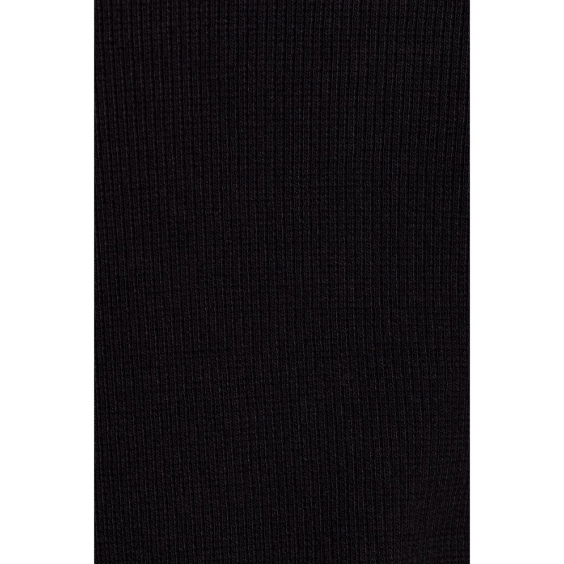 M816 Ribbed leggings with slits - black