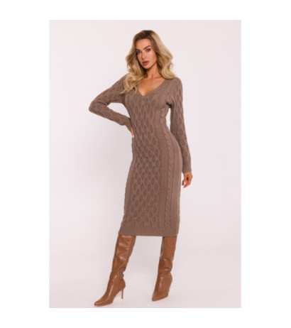 M824 Sweater dress with V...