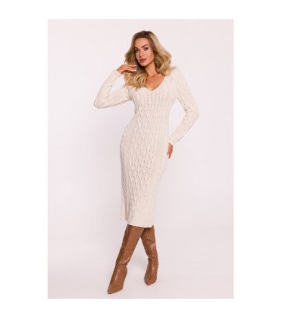 M824 Sweater dress with V...