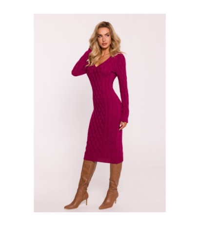 M824 Sweater dress with V...