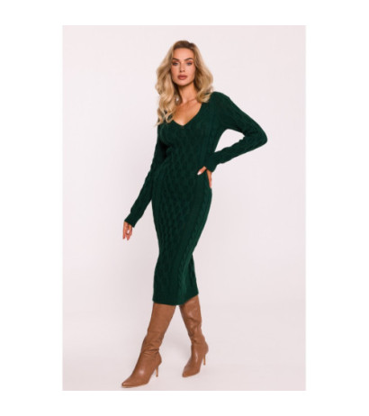 M824 Sweater dress with V...