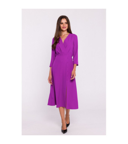 S385 Blush dress with envelope neckline - lavender