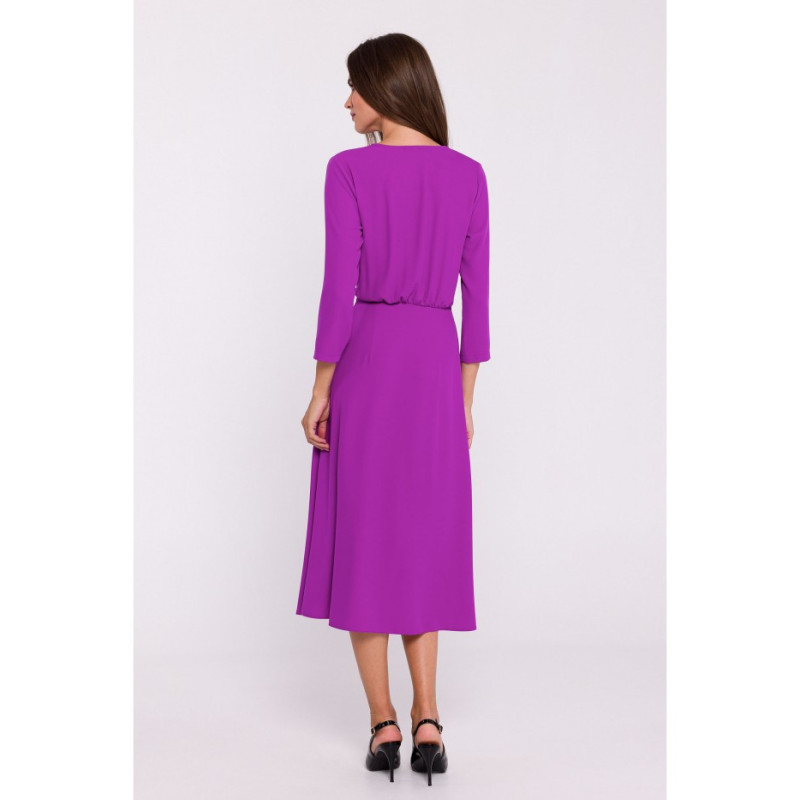 S385 Blush dress with envelope neckline - lavender