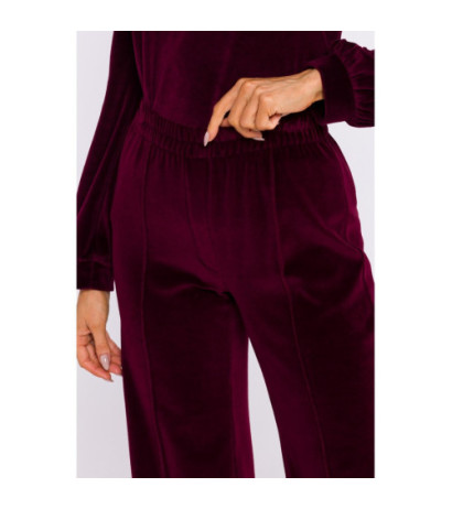 M830 Velour pants - maroon