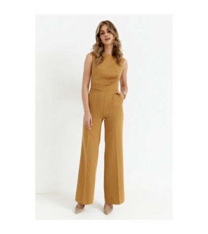 S115 Wide-legged jumpsuit - cinnamon