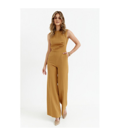 S115 Wide-legged jumpsuit - cinnamon