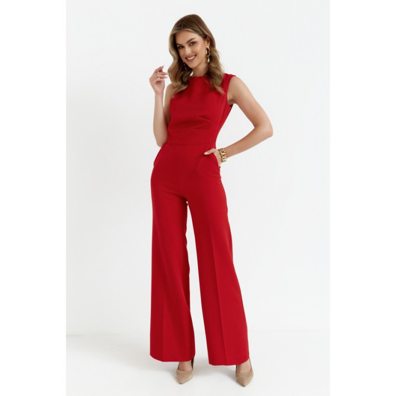 S115 Wide-legged jumpsuit - red