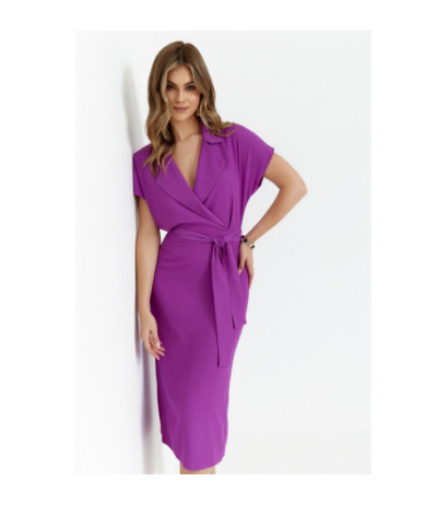 S363 Midi dress with collar...