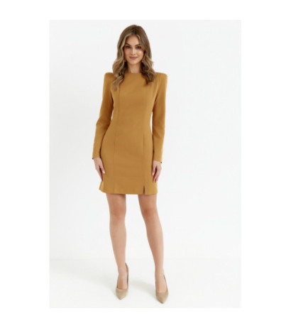 M755 Dress with modeling stitching - cinnamon