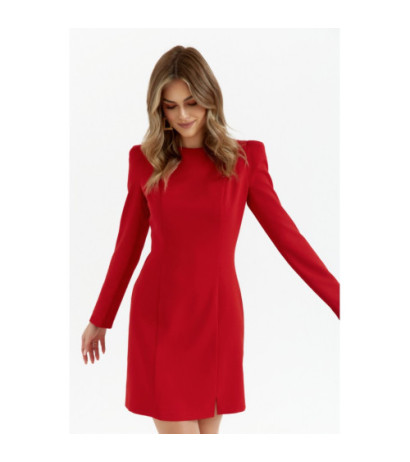 M755 Dress with modeling stitching - red